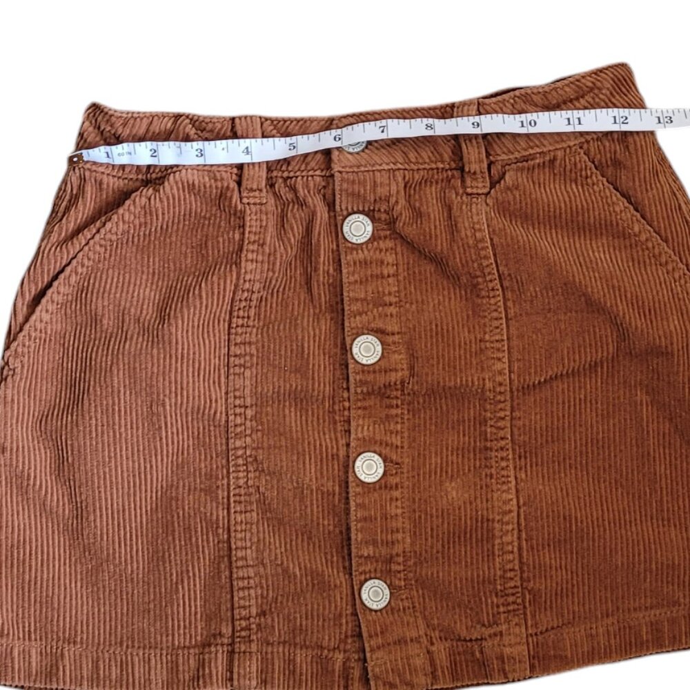 Vanillastar Girls Cordoroy button front skirt Girl's Size 12 - Picture 3 of 7